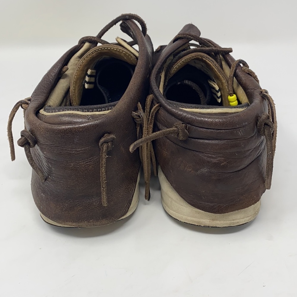 Visvim FBT Brown Elk Leather Men's Size 10 Distressed - Picture 6 of 13